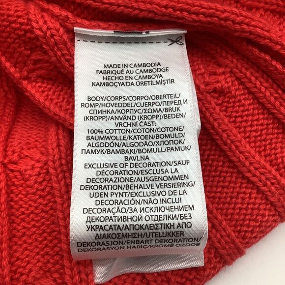 Polo Ralph Lauren Womens Short Sleeve Cable Knit Sweater Red Size Small … - Picture 6 of 7